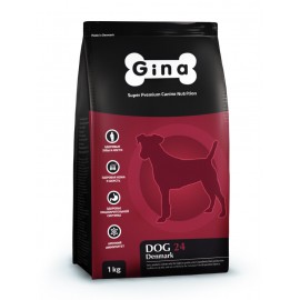 Gina Dog 24 Комплексный сбалансированный гипоаллергеный корм высшей категории качества для собак, страдающих пищевыми аллергиями, кожными заболеваниями и проблемами пищеварения